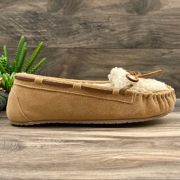 NIB Minnetonka Allie Berber Plug Moccasin Slipper - Picture 5 of 11